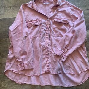 Jane & Delancey Pink Button-Up Shirt